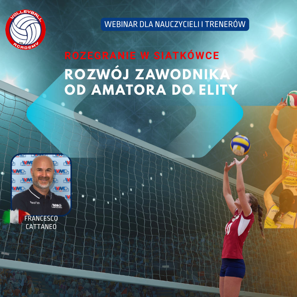 Rozegranie w siatkówce - rozwój zawodnika od amatora do elity - dostęp do webinaru 30-dniowy + certyfikat